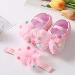 Chaussures à semelle souple et bande de sauna pour bébé fille de 0 à 18 mois souliers pour enfant