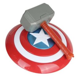 Bouclier Captain America et marteau de Thor déguisement pour enfant accessoires Marvel Avengers