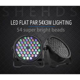 Projecteur de couleurs 54x3W RGBW livraison rapide éclairage de scène KTV Disco DJ DMX512