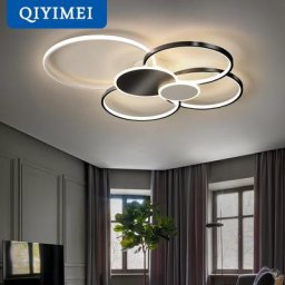 Plafonnier LED au design moderne éclairage d'intérieur luminaire décoratif de plafond idéal pour