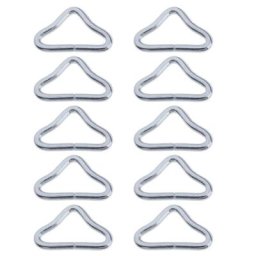 Lot de 10 anneaux TRIANGLE boucle en V pour Trampoline accessoires et fournitures H053