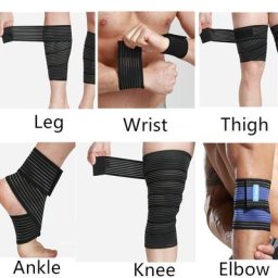 Bande de Compression élastique 1 pièce pour poignet genou coude bras mollet jambe cuisse
