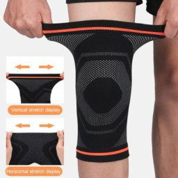 Genouillères élastiques pour hommes 1 pièce genouillère Support d'équipement de Fitness