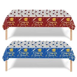 Nappe décorative jetable pour fête de remise de diplôme à thème
