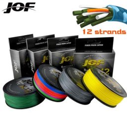 JOF-Ligne de pêche tressée super multimessieurs X9 X12 fil de 100m et 300m 20 à 92 livres