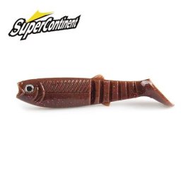Smile KeyNEW-Appât 3D cannibale couleur bicolore odeur 96mm 80mm 62mm poisson de pêche queue