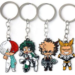Porte-clés dessin animé My Hero Academia pendentif en métal accessoires cadeau