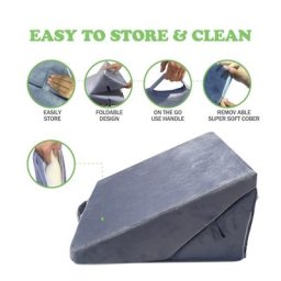 Coussin en mousse à mémoire de forme 7 en 1 pliable réglable pour dormir pour lire ou regarder