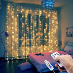 Guirlande lumineuse rideau de noël 2022 décoration pour la maison cadeaux nouvel an 2023