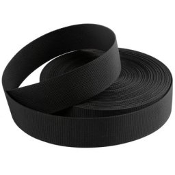 Sangle unie noire en nylon pour sac à dos ceinture de sécurité bricolage ULpour animaux de