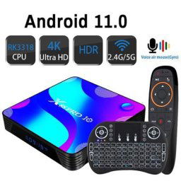 Boîtier Smart TV X88 PRO 10 Android 11 RK3318 4 Go/64 Go/32 Go/128 Go 4K décodeur/lecteur