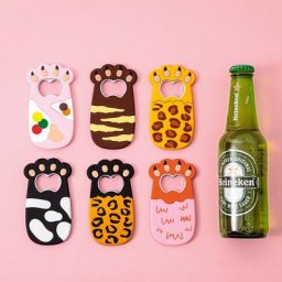 Ouvre-bouteille de Bière et de Vin en Forme de Patte de Chat Dessin Animé Mignon Aimant pour