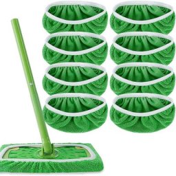 Juste en tissu de remplacement pour vadrouille plate Swiffer éponge absorbante rotative sèche et
