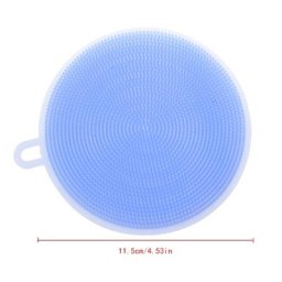Brosse ronde en silicone pour laver la vaisselle épurateur propre casserole bol fruits et