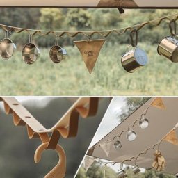 Corde suspendue de Camping en plein air tente auvent de rangement sangle de linge lanière de