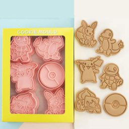 Moules à Biscuits Pokémon en Forme de Personnages de Dessin Animé Chamonix Presse à Biscuits