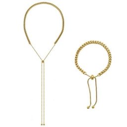 Ensemble de bijoux réglables tressés en titane avec pompon côtelé collier bracelet patients