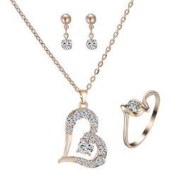 DoreenBeads – ensemble de bijoux tendance pour la saint-valentin boucles d'oreilles en Zircon