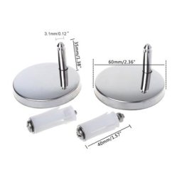 Charnières de toilettes à fixation par le haut 2 pièces raccords de couvercle à dégagement rapide