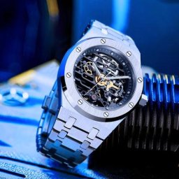 FEICE-Montre mécanique automatique en acier inoxydable pour homme montres-bracelets de sport