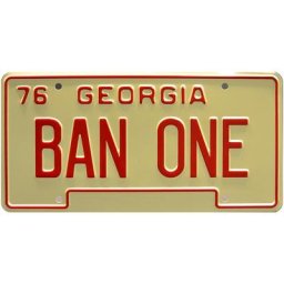 Plate Planner en métal Celebrity Machines Smokey and The Bandit BAN ONE