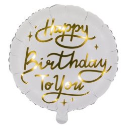 Ballon hélium ""happy birthday"", 35 cm Ø