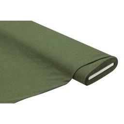 Tissu sweat / French Terry ""Fashion"", vert olive mélangé