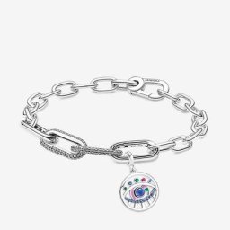 Ensemble Bracelet Double Link Pavé L'Œil ME