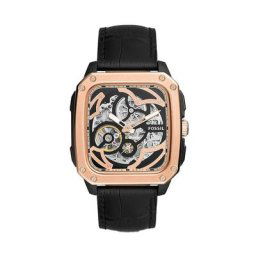 Montre Fossil Inscription Bleu
