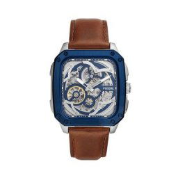 Montre Fossil Inscription Bleu