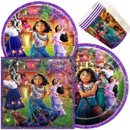 Disney – décoration de fête d'anniversaire pour filles fournitures de table assiettes gobelets