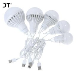 Lanterne LED Portable 3W 7W 9W 12W Mini ampoule pour Camping alimentation USB