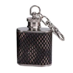 Flasque portable en acier inoxydable de style britannique entonnoir à whisky français verres