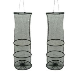 Mir de pêche pliable à 3 couches filet à tremper pour garder le poisson vivant dans l'eau