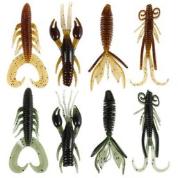 Leurres artificiels en silicone souple appâts à ver souple appâts WobJeff à manivelle ShriAJLure