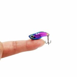Leurres de pêche en métal VIB mini appât dur Élcoulant gabarit de truite paillettes tremblantes