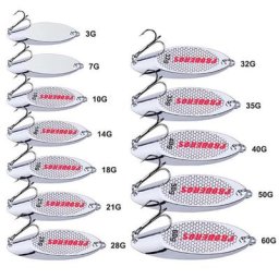Lot d'appâts pailletés argentés pour la pêche set de leurres pour attraper des poissons matériel