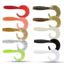Goture-Leurre souple wobJeff en silicone appât Él ver pour bar truite carpe 6cm 2g 10