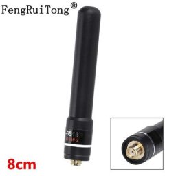 Antenne à gain élevé HH-S518 + UV 145/435MHz SMA-F la main courte pour la radio bidirectionnelle