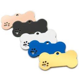 Collier personnalisé Sophia en acier inoxydable pour animaux de compagnie étiquette