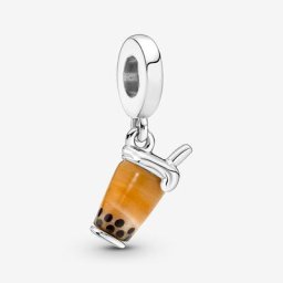 Charm Pendant Bubble Tea en Verre de Murano