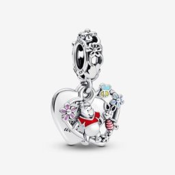 Charm Pendant Double Disney Winnie L’Ourson&Porcinet