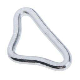Anneaux triangulaires argentés en acier inoxydable anneaux en V pour tramimmersion extérieure