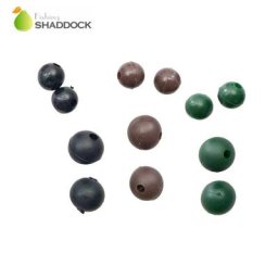 Shaddock – perles de pêche à la carpe souples thermiques en plastique caoutchouc gris foncé