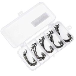 Boîte de pêche en mer lot de 50 crochets de décalage Mustad 2 #1 #1/0 #2/0 #3/0 # carpe