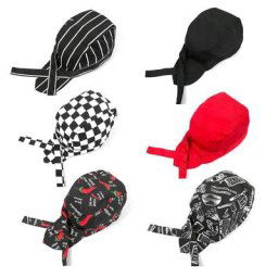 Chapeau de chef de cuisine réglable pour adultes casquettes de cuisine pour boulanger vêtements de