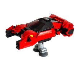 Gobricks MOC Cyberpunk XF-40 Spinner Car Silver Wing Killer Modèle importer nights dos Jouets pour
