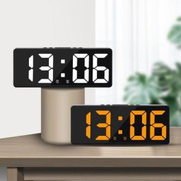 Réveil numérique à commande vocale horloge de Table de bureau Mode nuit de répétition de