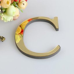 Stickers muraux en miroir 3D lettres de l'alphabet logo nom mariage lettres d'amour mur