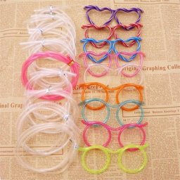 Lunettes de paille souples et créatives nouveauté fournitures de fête pour anniversaire Halloween